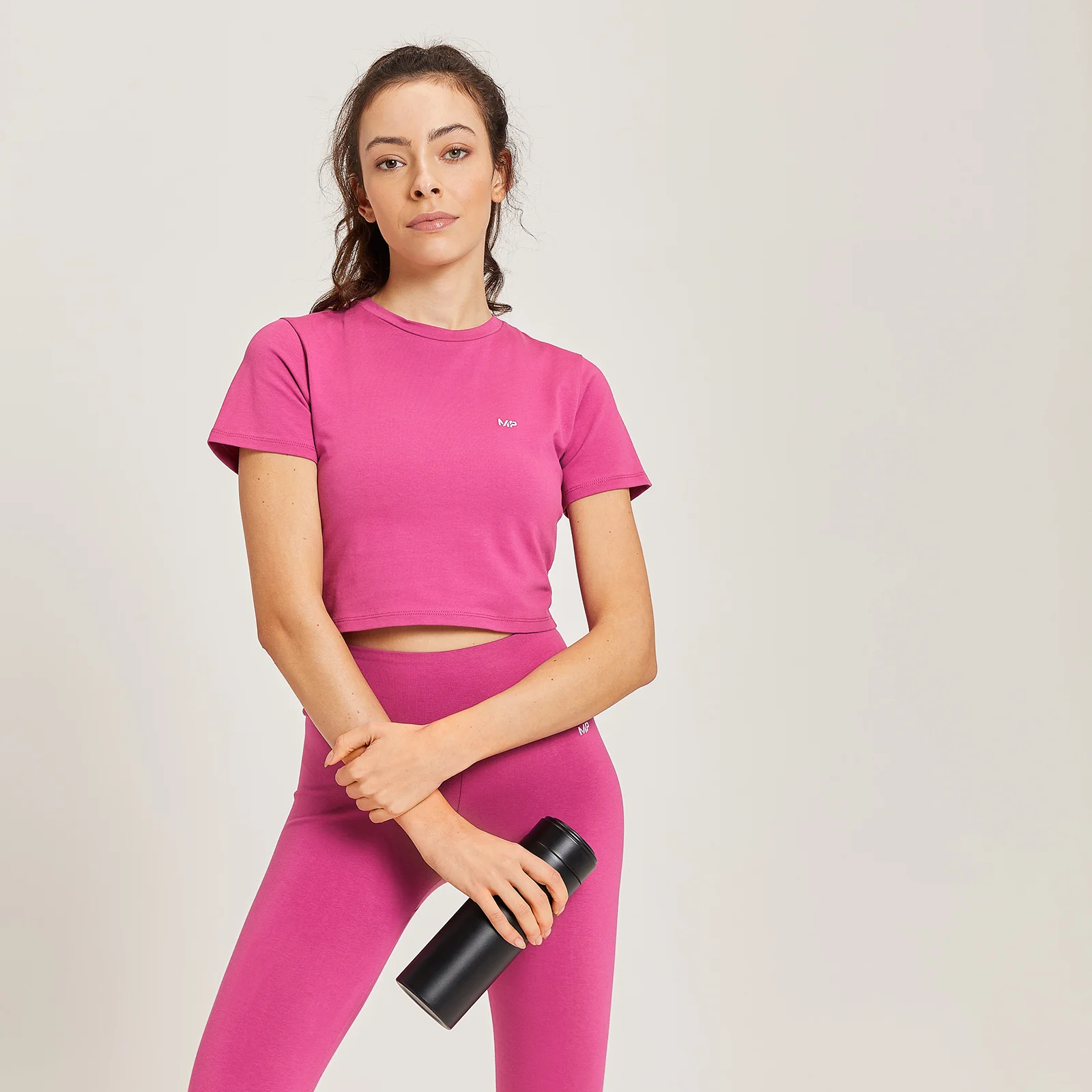 MP női testhezálló crop-póló - Sangria - XXS kép 1