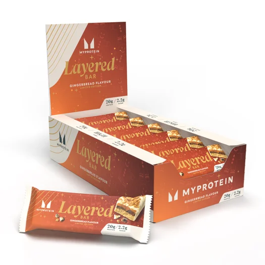 Layered Protein Bar szelet - 12 x 60g - Gingerbread - Limited Edition