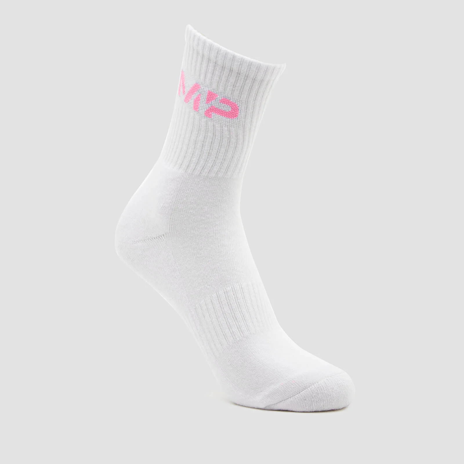 MP Essential Crew Socks Unisex - White/Candy Floss - UK 2-5 kép 1