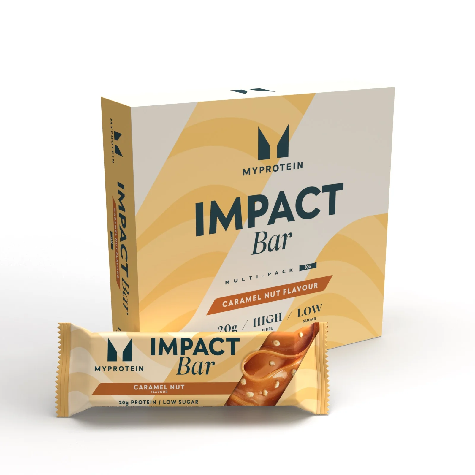 Impact Protein Bar - 6 x 64g - Karamell mogyoró kép 1