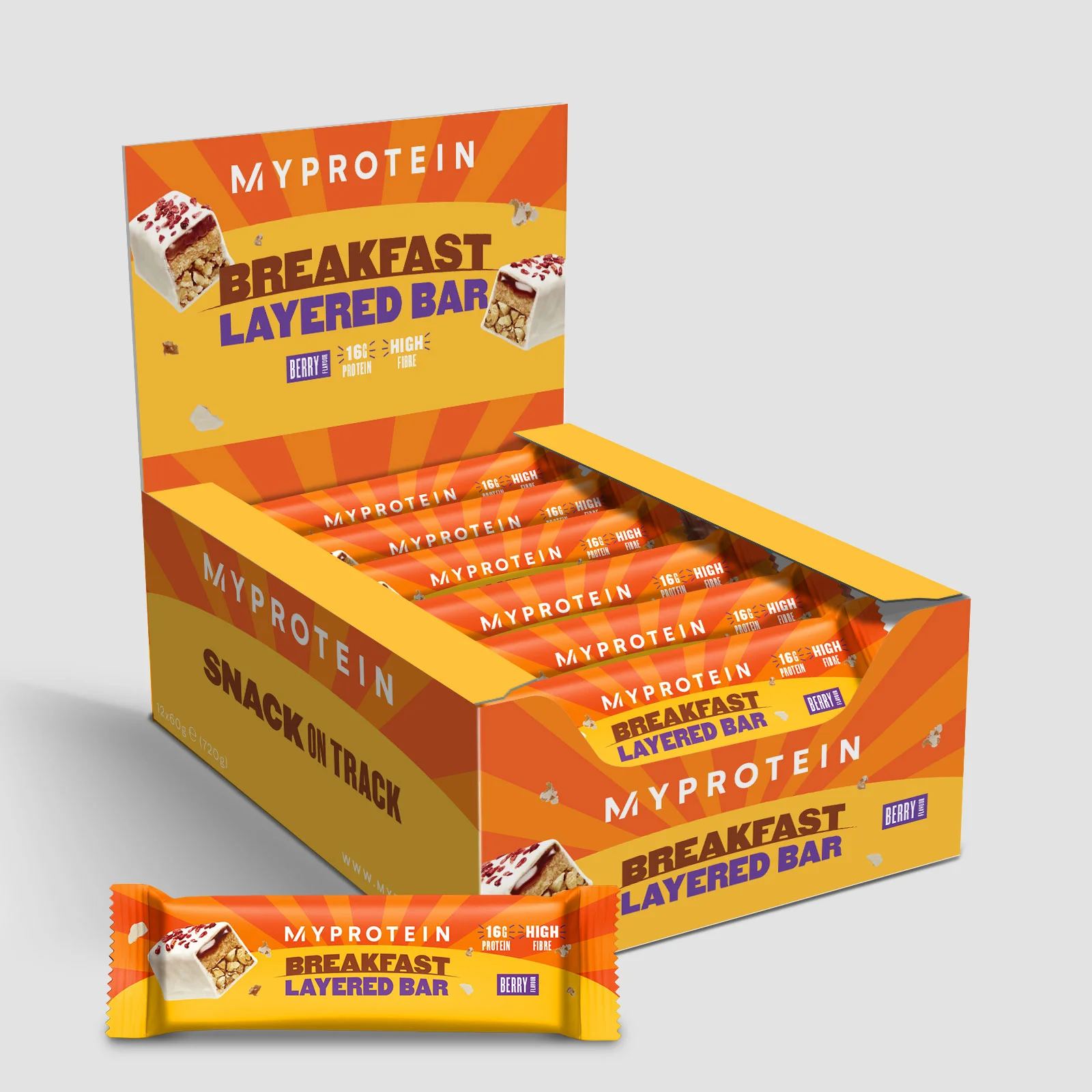 Breakfast Layered Bar - 12x60g - Erdei gyümölcs kép 1