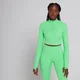 MP Női Power Ultra Cropped 1/4 Zip Top - Élénk zöld