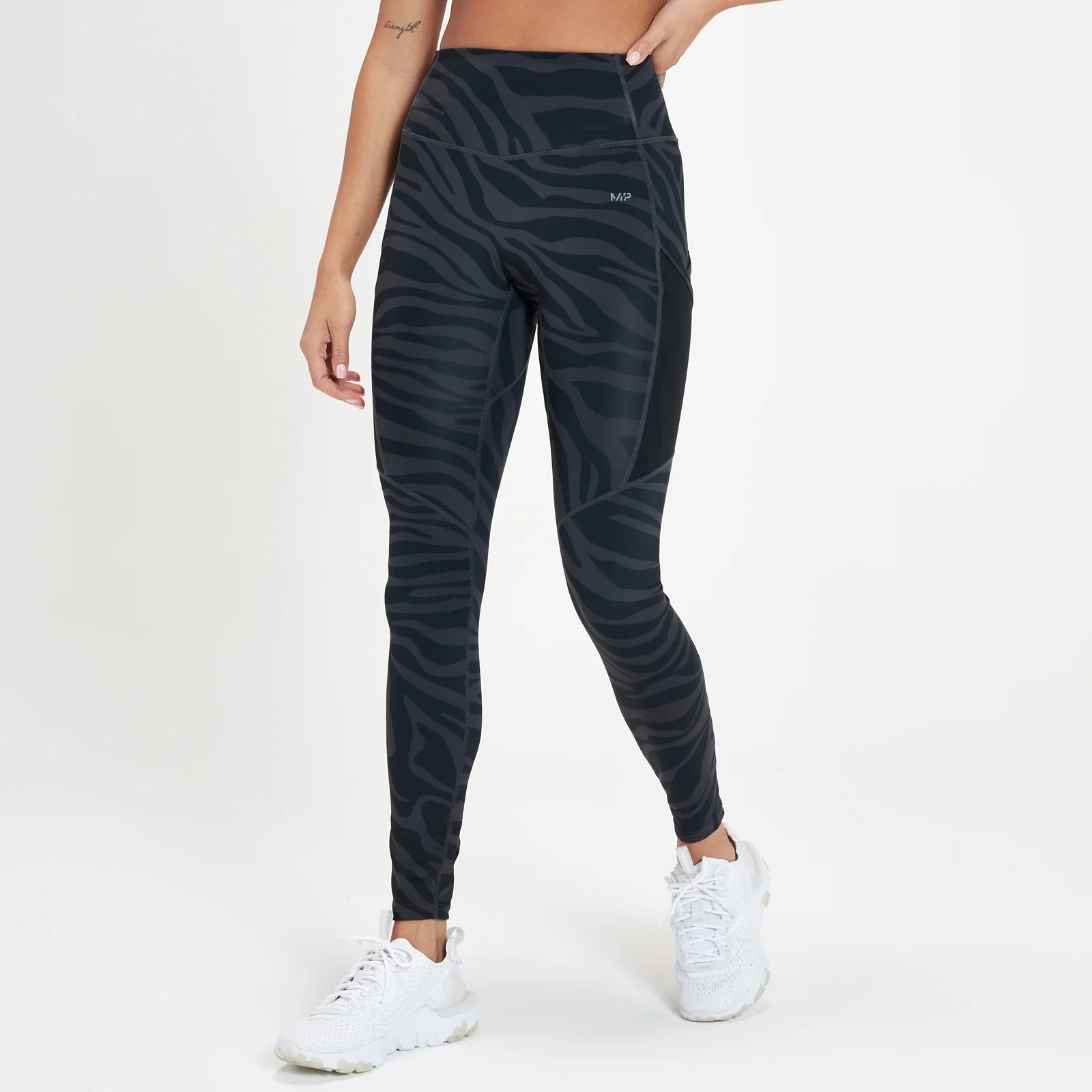 MP Női Tempo Leggings - Fekete Zebra - XXS kép 1