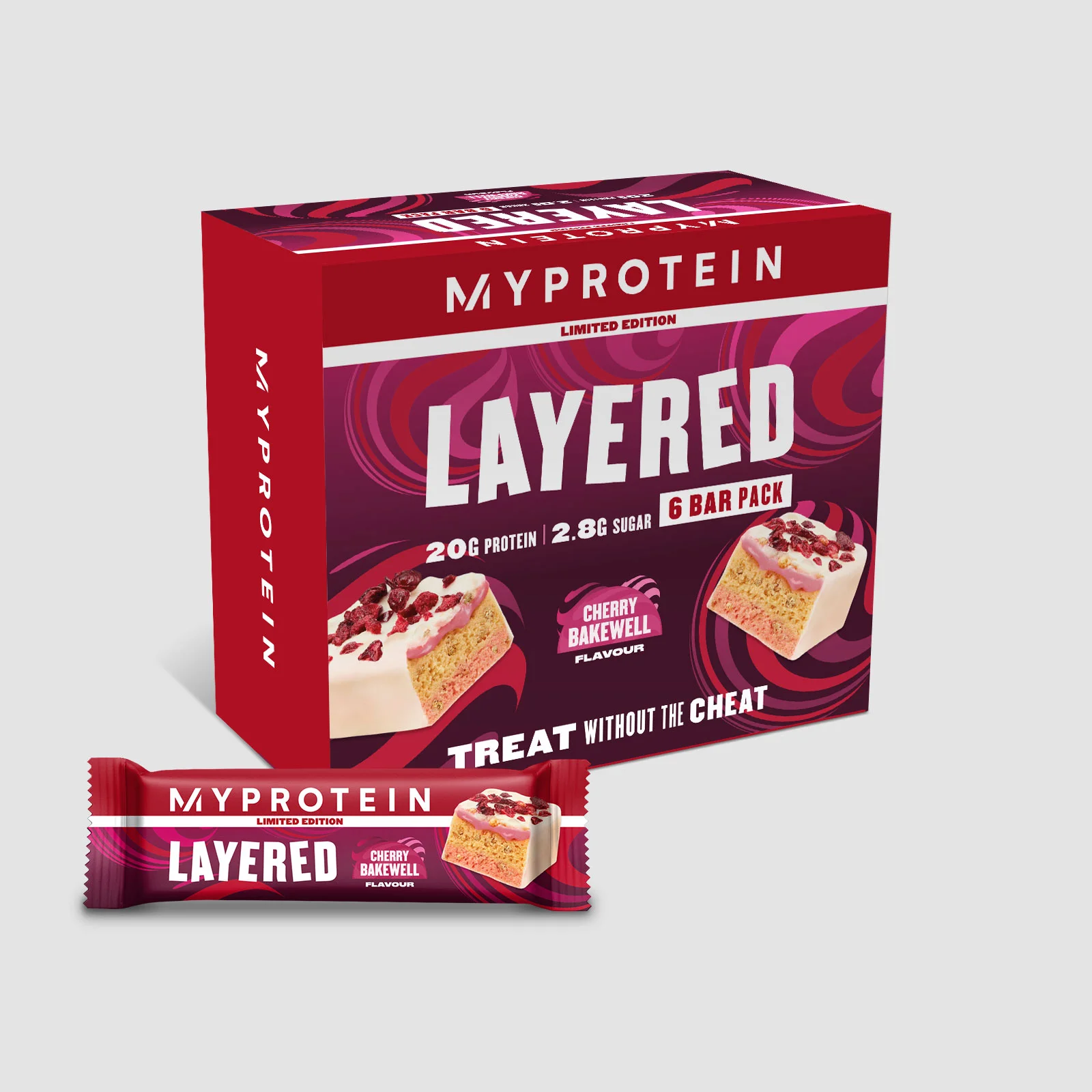 Layered Bar – Cseresznye és mandula - 6 x 60g - Cherry and Almond kép 1