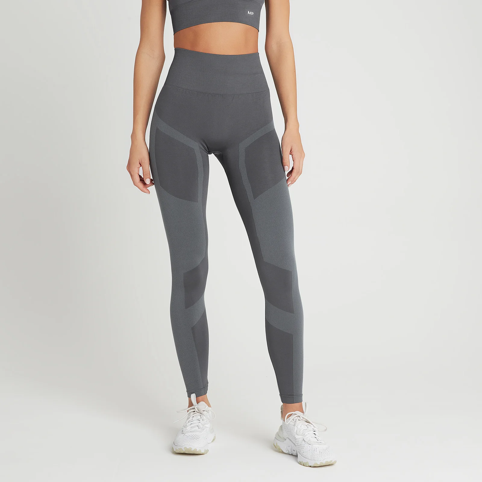 MP Női Impact Scrunch Seamless Leggings - Grafitszürke - XXS kép 1
