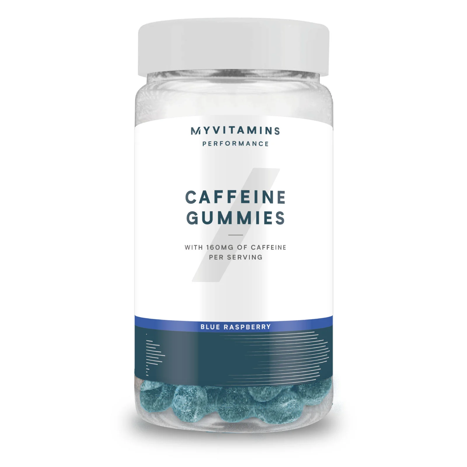 Koffein Gumicukor Gummies - 60gummies - Kék málna kép 1