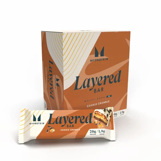 Layered Protein Bar szelet - 6 x 60g - Cookie Crumble