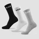 MP Unisex Crew Zokni (3 pár) - fehér/fekete/szürke