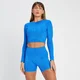 MP Női Tempo Reversible Hosszú Ujjú Crop Top - Kék