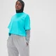 MP Női Adapt Cropped Póló - Türkíz