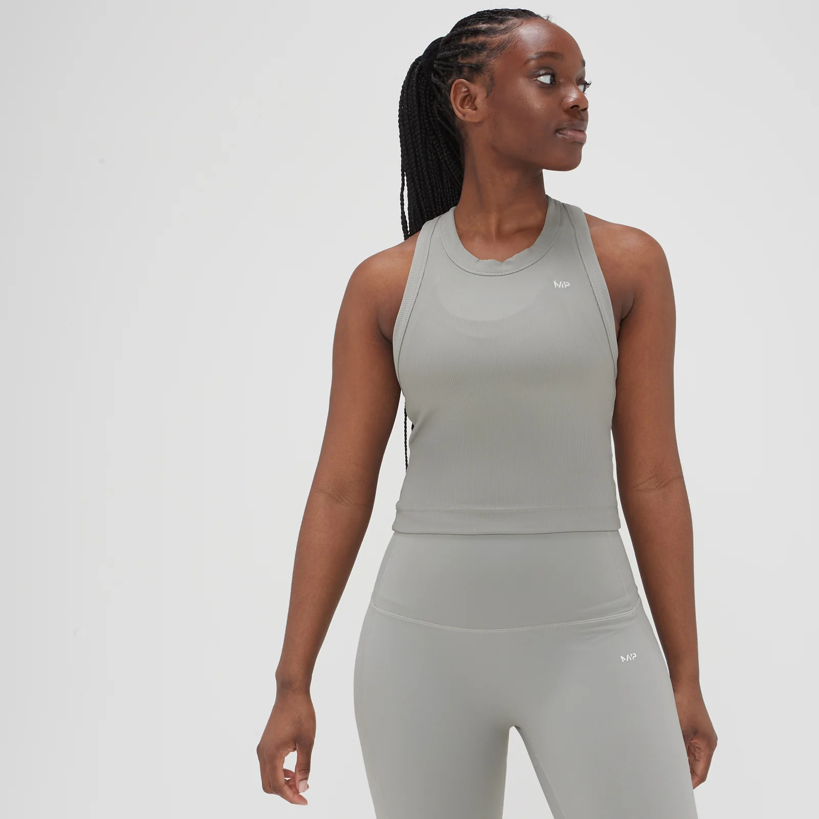 MP Női Adapt Bordázott Trikó - Viharszürke - XXS kép 1