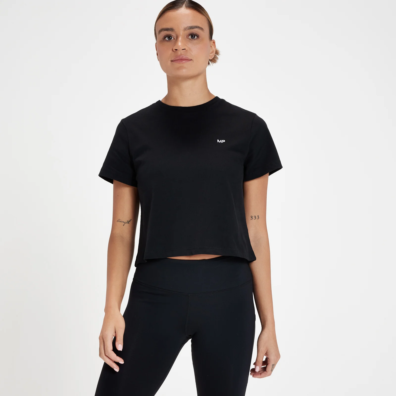 MP Női Rest Day Crop Top - Fekete - XXS kép 1