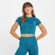 MP Női Tempo Wave Seamless Crop Top - Türkíz
