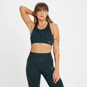 MP Női Tempo Wave Seamless Sportmelltartó - Fekete - Size XXS