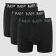 MP Férfi Coloured Logo Boxeralsó (3 darab) Fekete/füstkék/kavicskék/szürke
