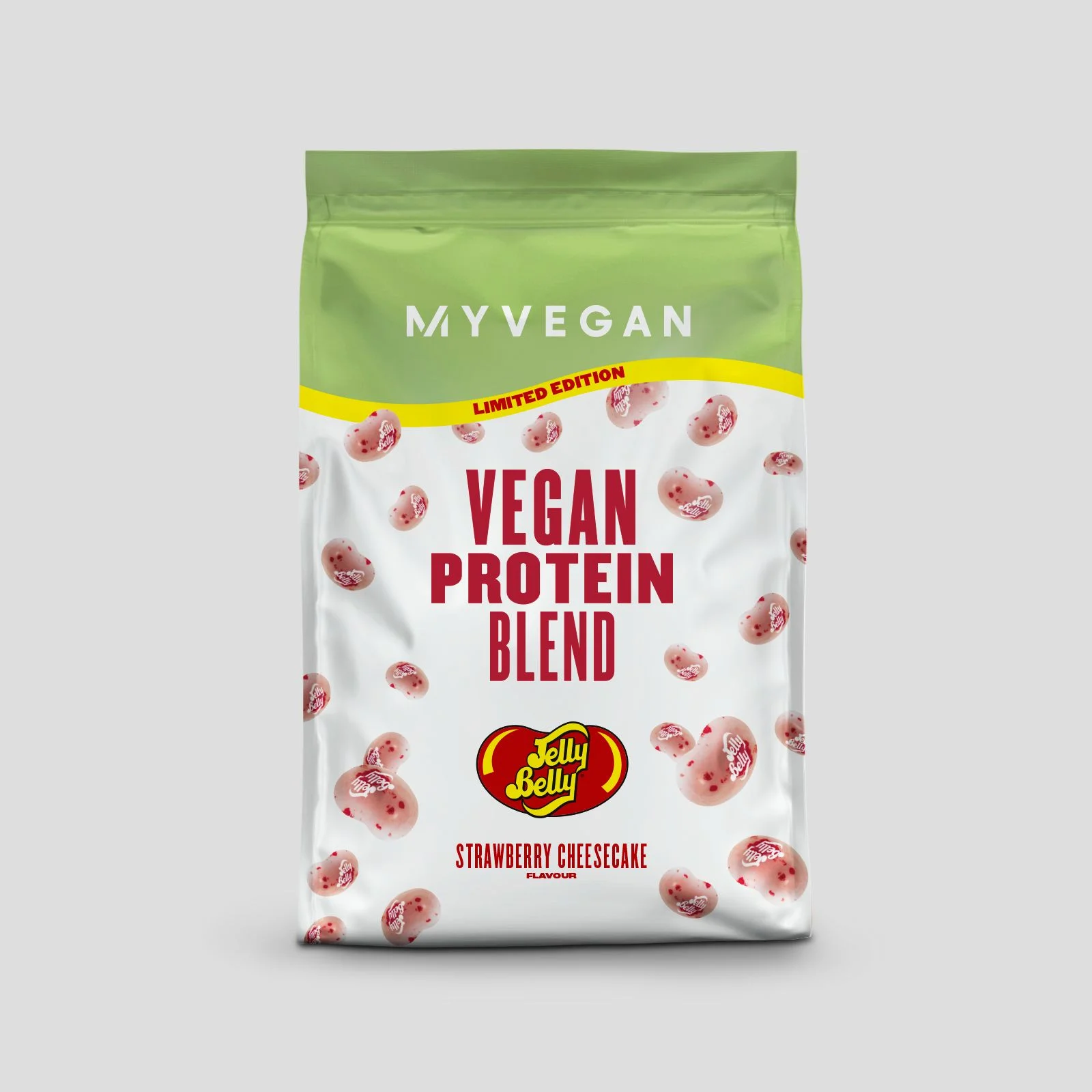 Vegán Protein Blend - Limitált kiadású Jelly Belly ízesítés - Eper sajttorta kép 1