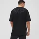 MP Férfi Grit Graphic Oversized Póló - Fekete