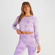 MP Női Shape Seamless Hosszú Ujjú Crop Top - Batikolt Lila