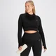 MP Női Tempo Rib Seamless Crop 1/4 Zip - Fekete