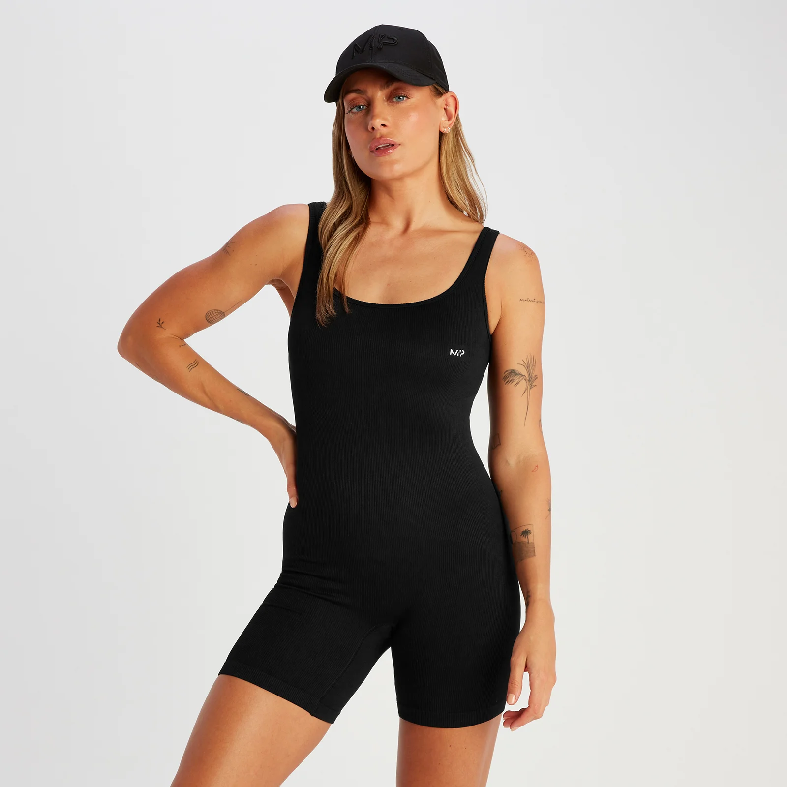 MP Női Tempo Rib Seamless Kezeslábas Overál – Fekete - XS kép 1