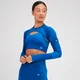 MP Női Tempo Ultra Seamless Hosszú Ujjú Crop Top - Szörf Kék