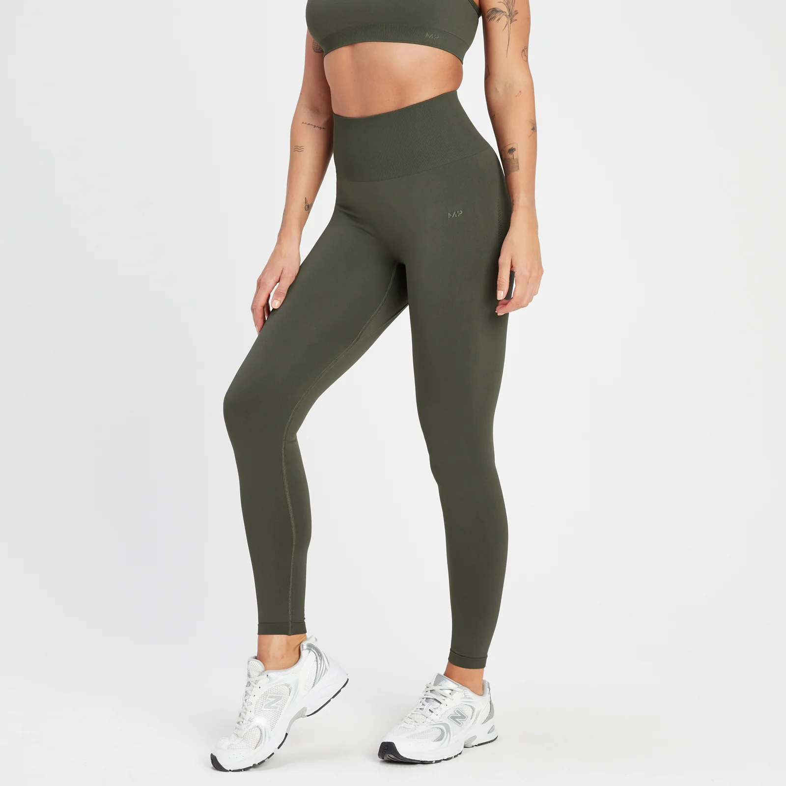 MP Női Rest Day Seamless Leggings - Szürkészöld - XS kép 1