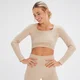 MP x Tatiana Seamless Hosszú Ujjú Crop Top - Krém