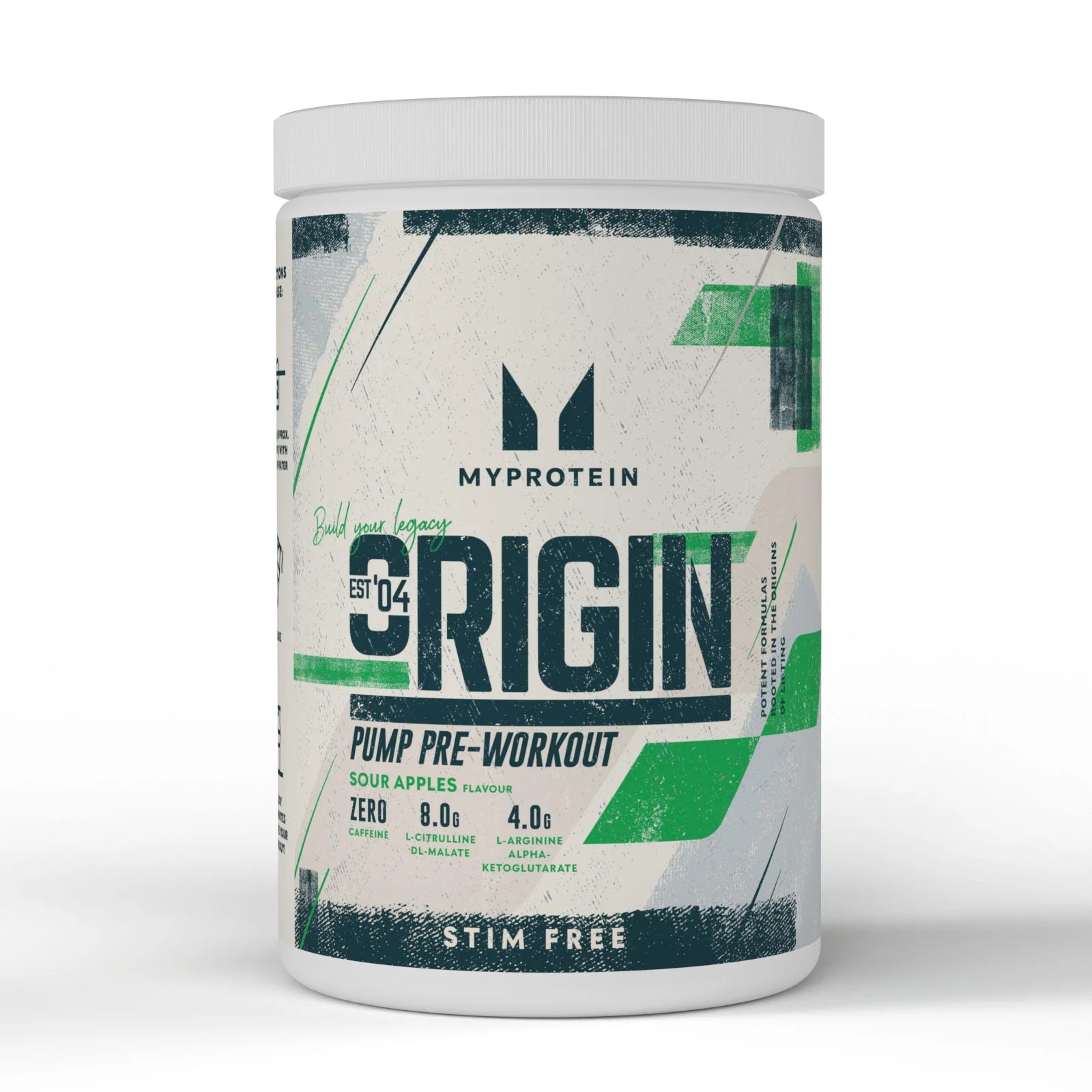 Origin Pre-Workout Stim-Free - 600G - 30servings - Sour Apples kép 1