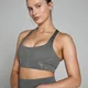 MP Női Tempo Ultra Geometric Seamless Sportmelltartó - Karbon