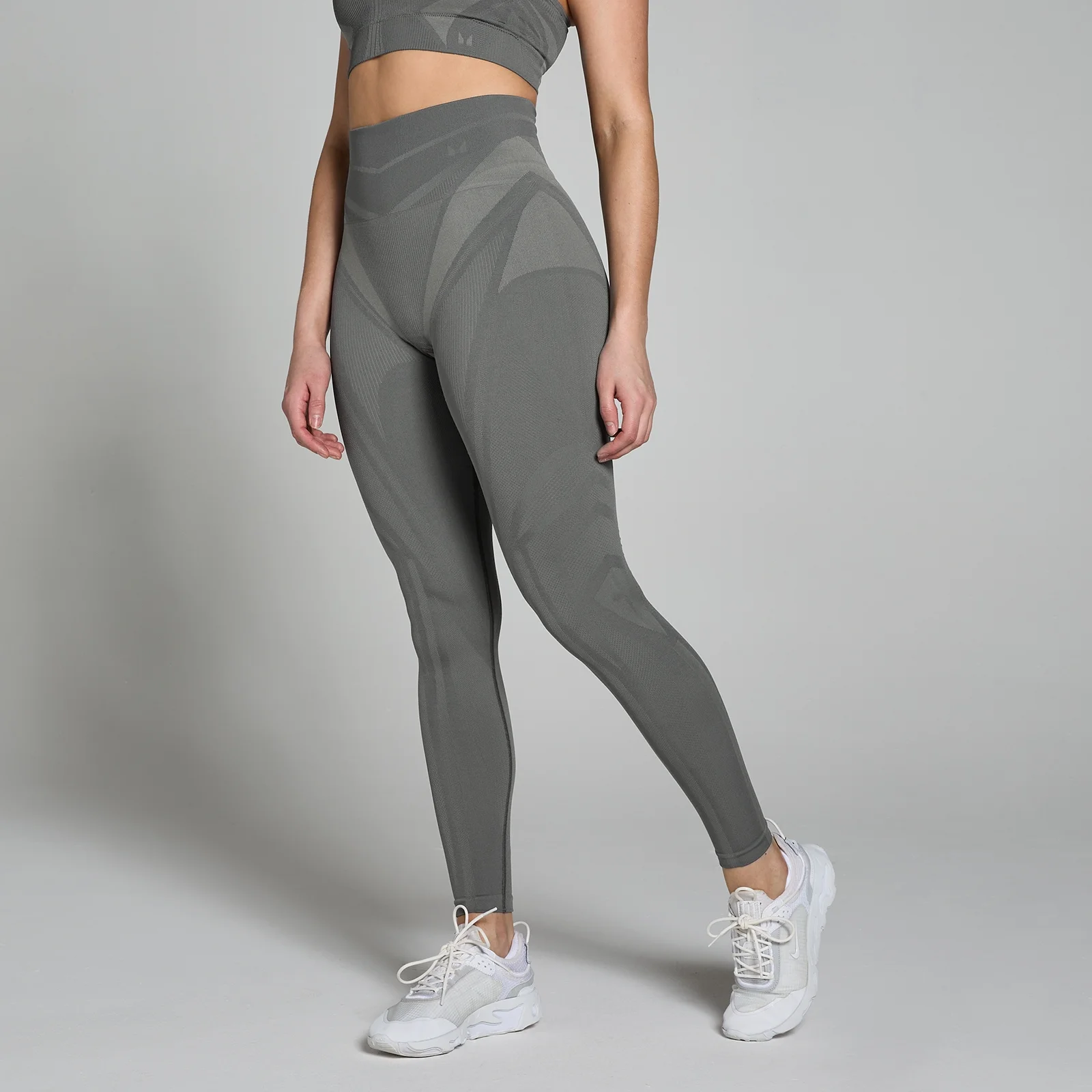 MP Női Tempo Ultra Geometric Seamless Leggings - Karbon - XS kép 1