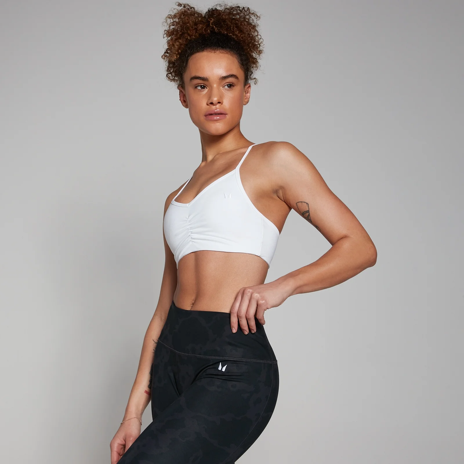 MP Női Tempo Abstract Sportmelltartó - Fehér - XS kép 1