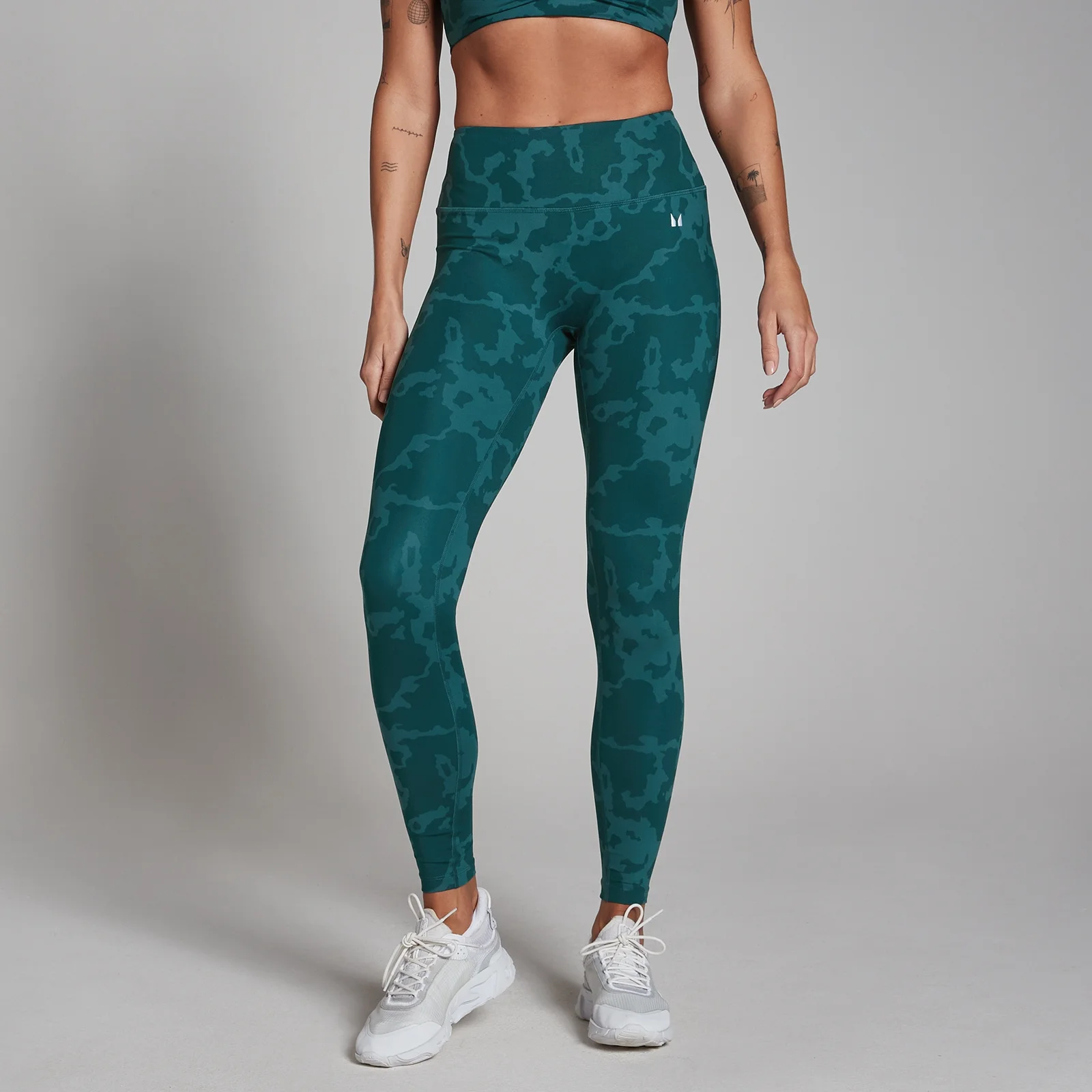 MP Női Tempo Abstract Leggings - Tengerészkék - XS kép 1