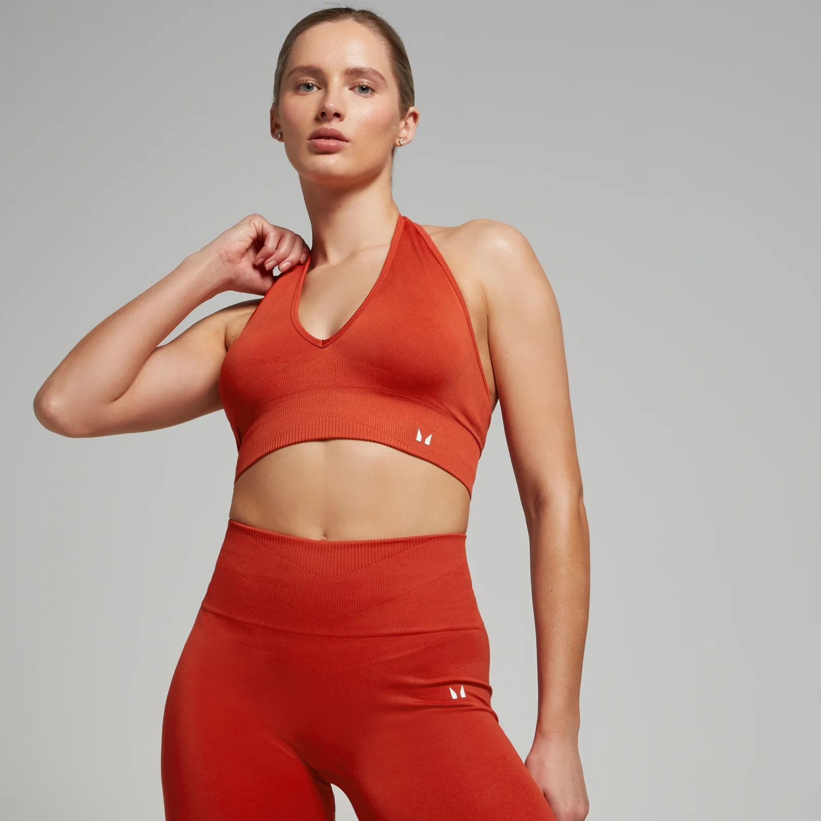 MP Női Tempo Seamless Halter Neck Melltartó – Réz - XXL kép 1