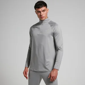 MP Férfi Training 1/4 Cipzáras Felső - Viharszürke - Size M