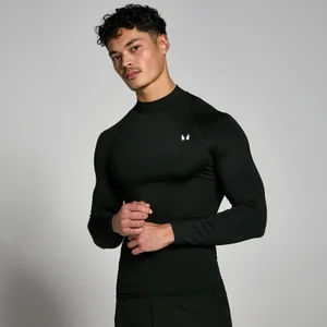 MP Férfi Training High Neck Hosszú Ujjú Aláöltözet - Fekete - Size XXS