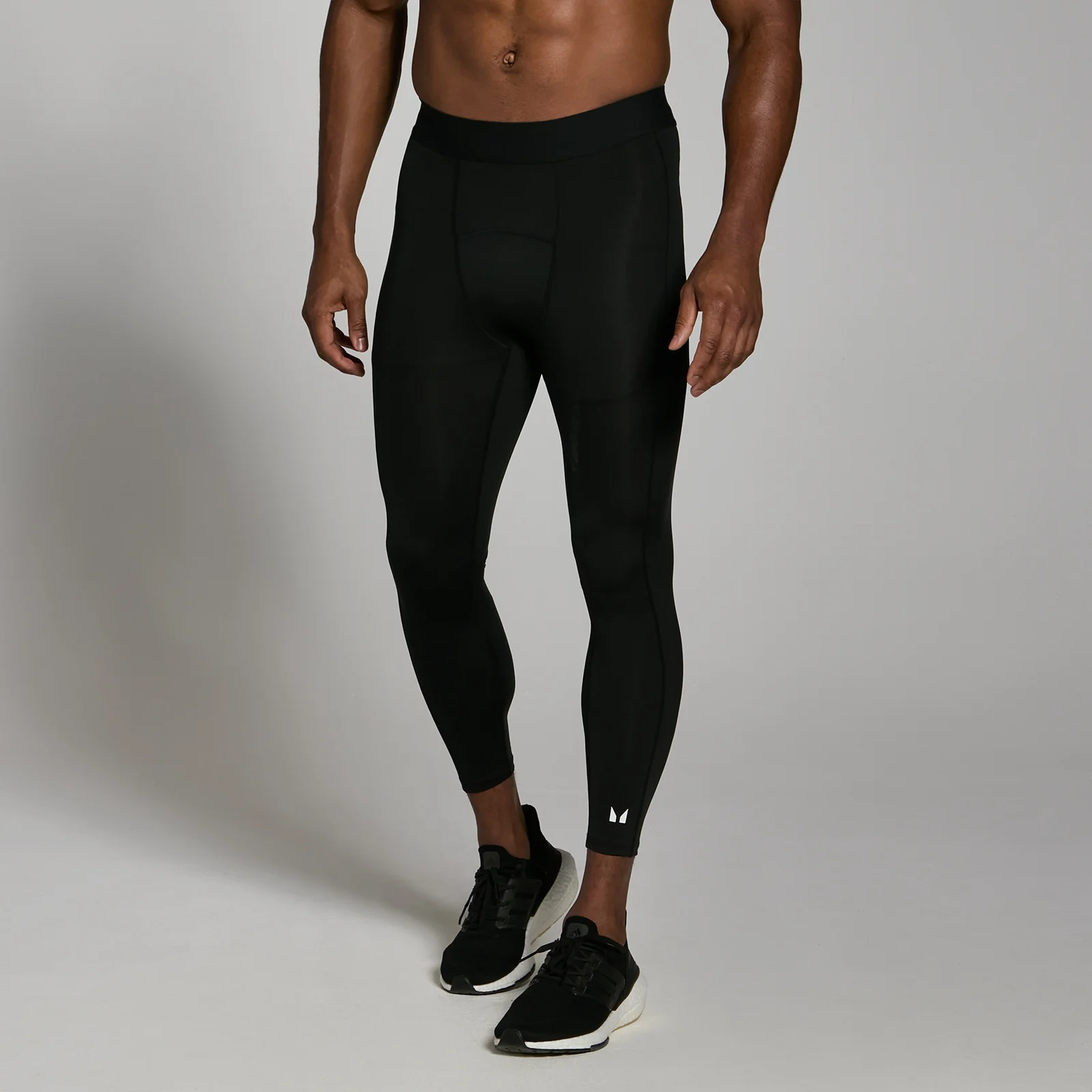 MP Férfi Training Aláöltözet 3/4 Leggings - Fekete - S kép 1