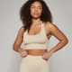 MP Női Shape Seamless Sportmelltartó - Homok