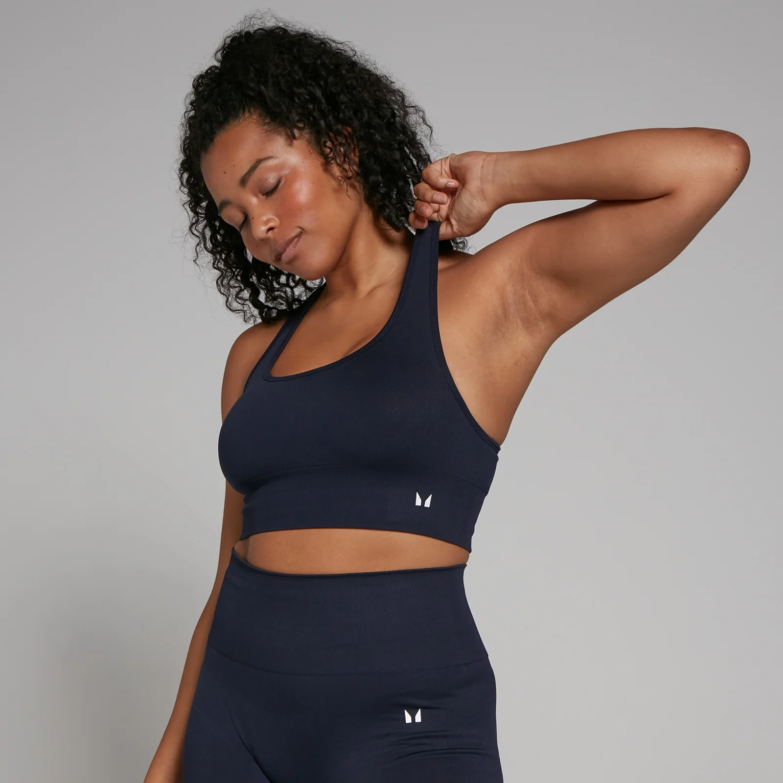 MP Női Shape Seamless Sportmelltartó - Tengerészkék - XS kép 1
