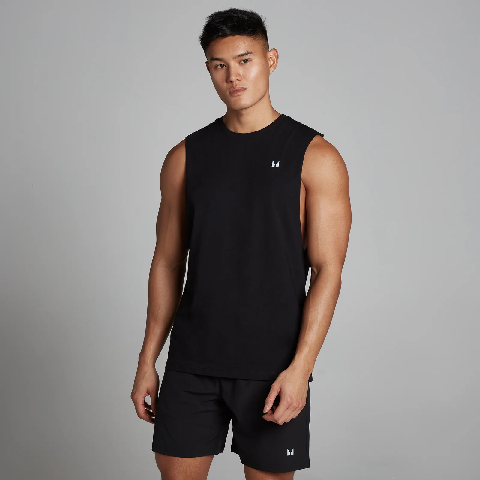 MP Férfi Rest Day Drop Armhole Tank Trikó - Fekete - XXS kép 1
