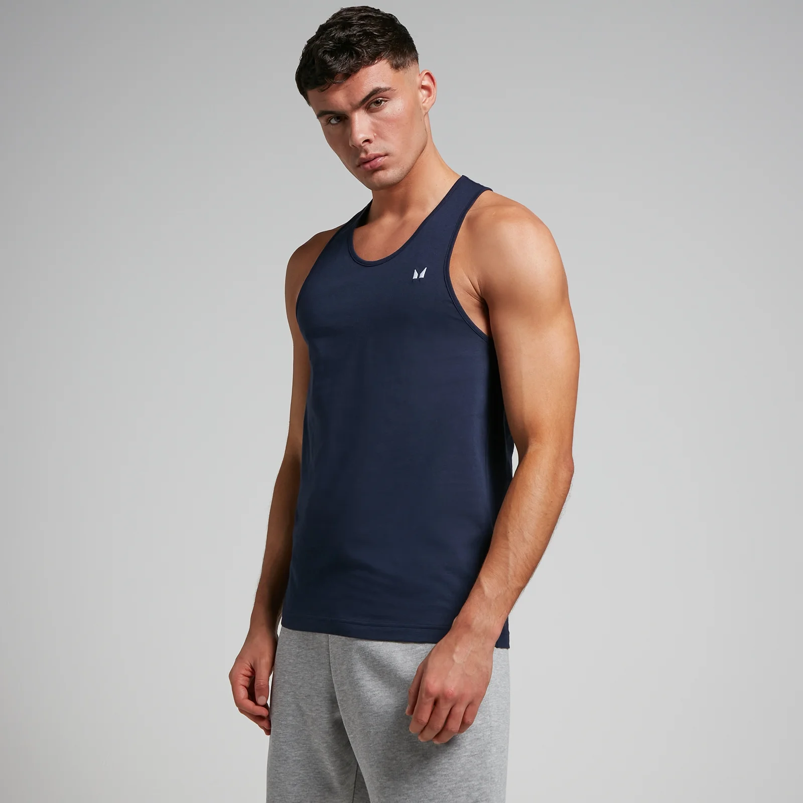 MP Férfi Rest Day Stringer Trikó - Tengerészkék - XS kép 1