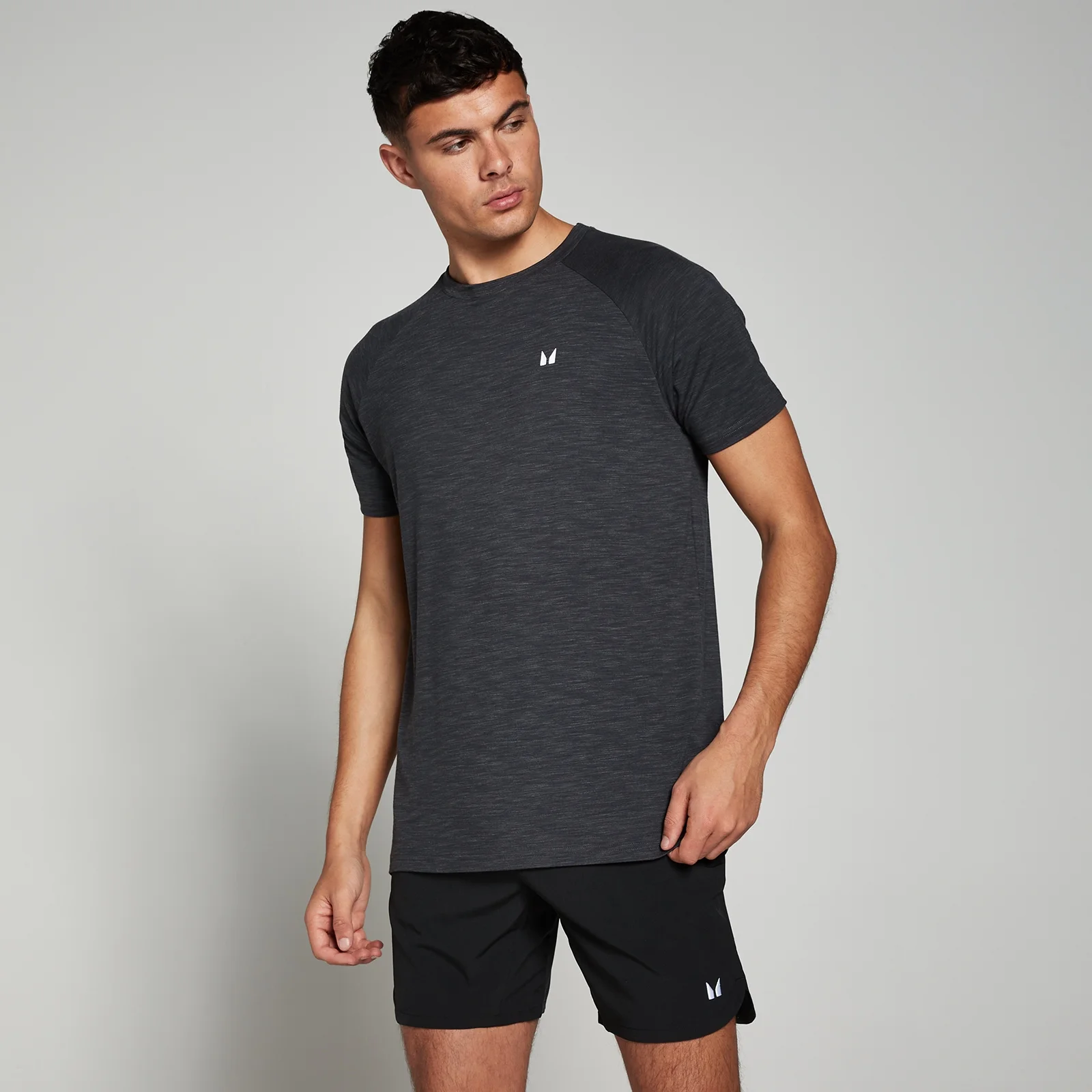 MP Men's Performance Short Sleeve T-Shirt - Black Marl - XS kép 1