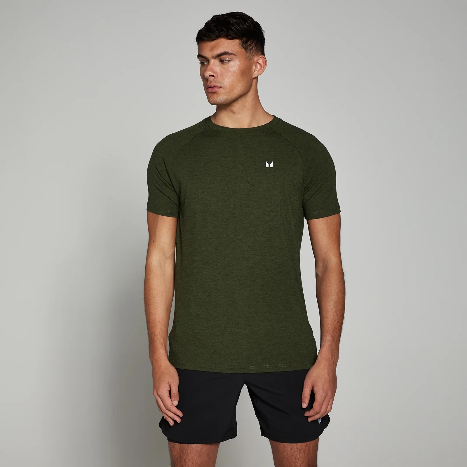 MP Men's Performance Short Sleeve T-Shirt - Army Green Marl - XL kép 1