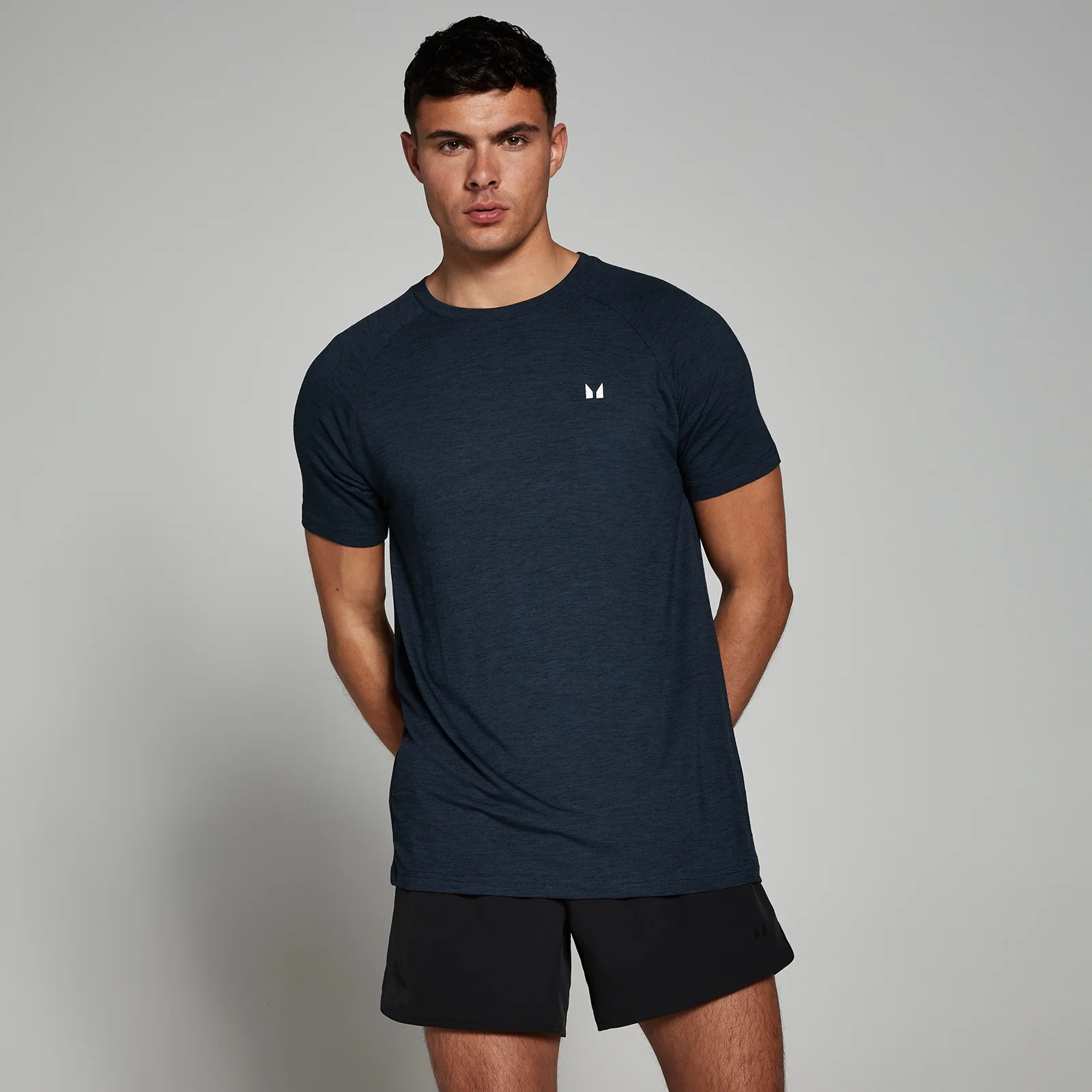 MP Men's Performance Short Sleeve T-Shirt - Navy Marl - XXL kép 1