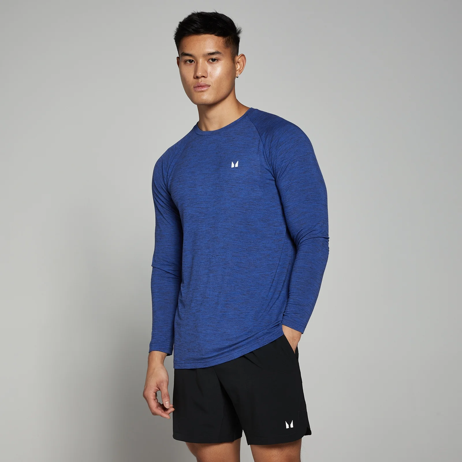 MP Men's Performance Long Sleeve Top - Cobalt Blue Marl - XS kép 1