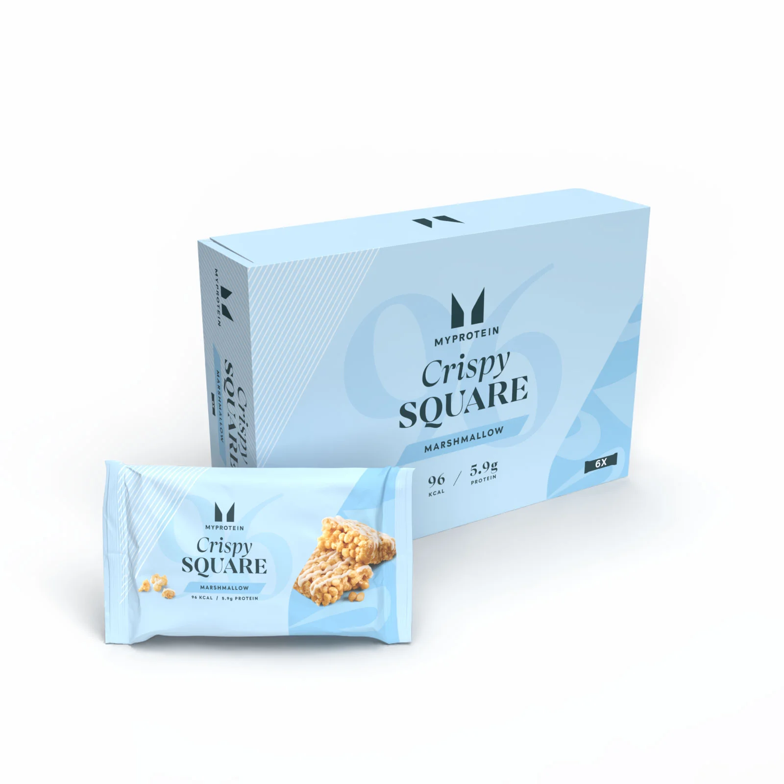 Crispy Square - 6 x 30g - Mályvacukor kép 1