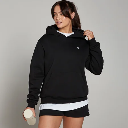 MP Női Basics Regular Fit Kapucnis Pulóver - Fekete