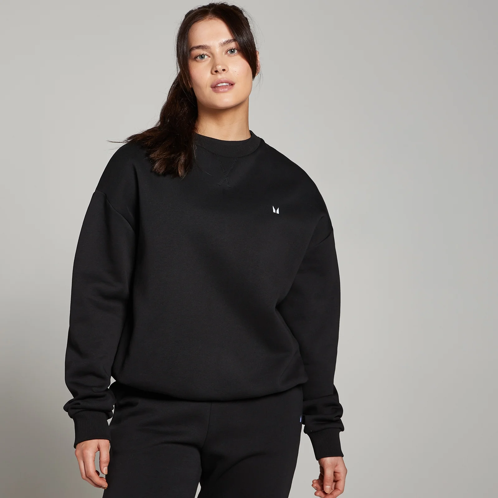 MP Női Basics Oversized Pulóver - Fekete - M kép 1