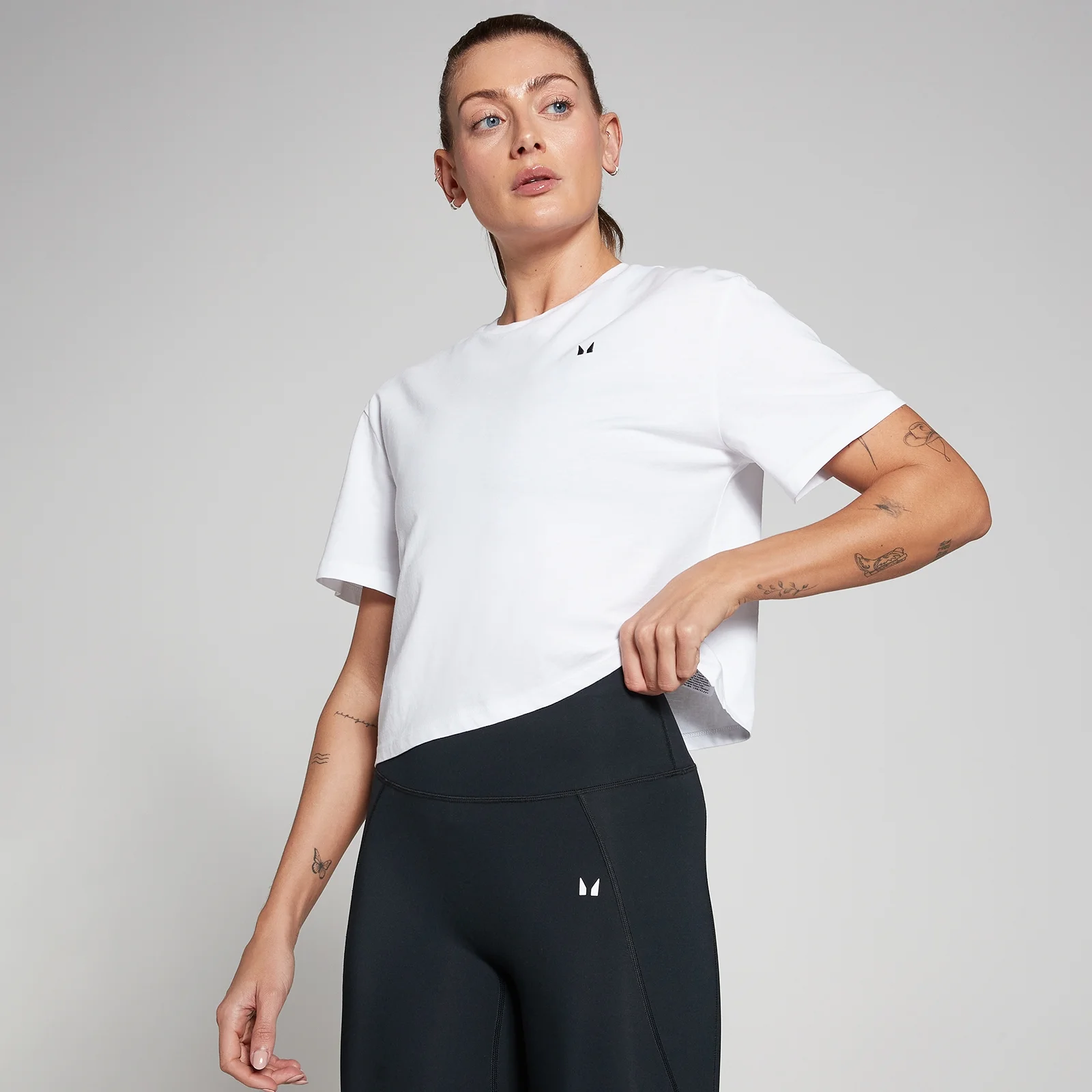 MP Női Basics Boxy Crop Top - Fehér - XXS kép 1