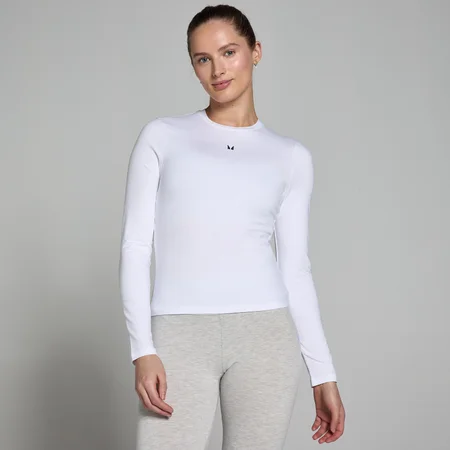 MP Női Basics Body Fit Hosszú Ujjú Felső - Fehér