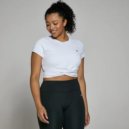 MP Női Power rövid ujjú Crop Top - Fehér